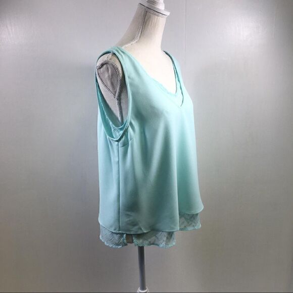 Skies are Blue NWT Osiris Layered Blouse Size M - Picture 4 of 8